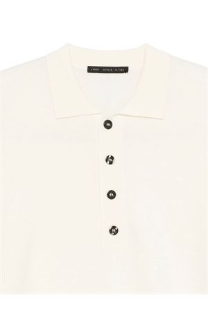 Polo con bottoni in lana bianco crema LOW BRAND | L1MFW25266736A014